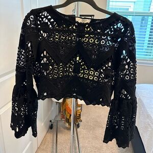 Alexis Lace Crop Top